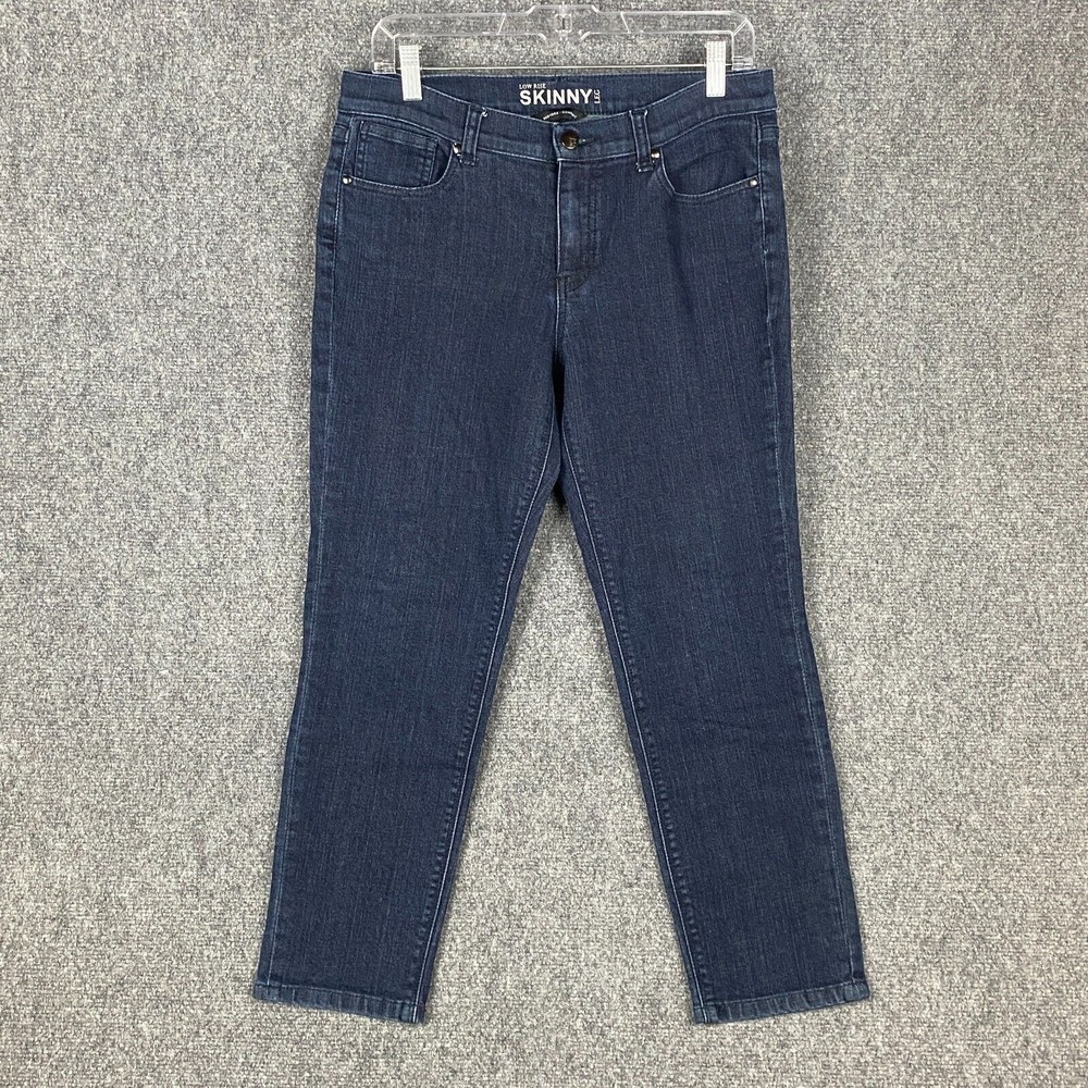 New York & Company Skinny Low Rise Jeans Women's Size 8 Denim Cotton Blend